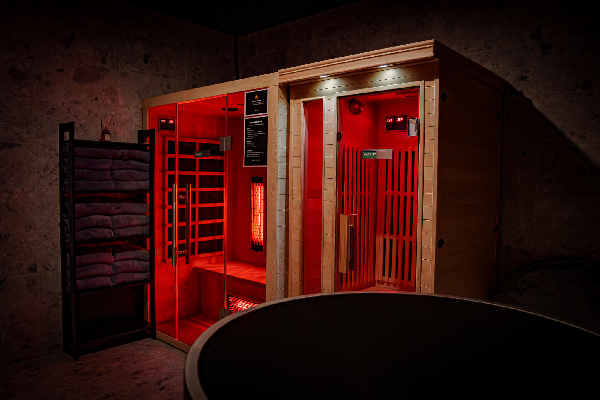 Infrared sauna in the Reps Fitness Bayswater recovery zone